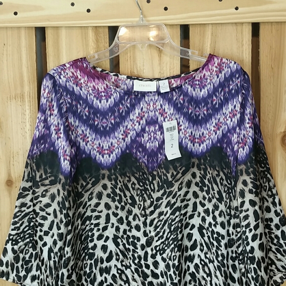 chicos leopard blouse